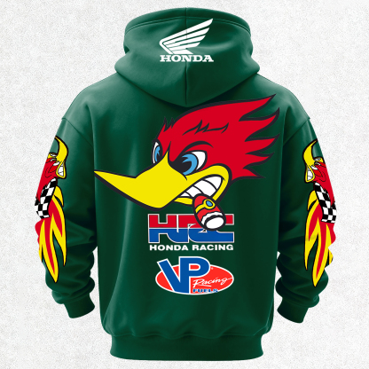 Honda Racing VP Racing Fuels Printed Fleece-lined Unisex Hoodie Image - 11