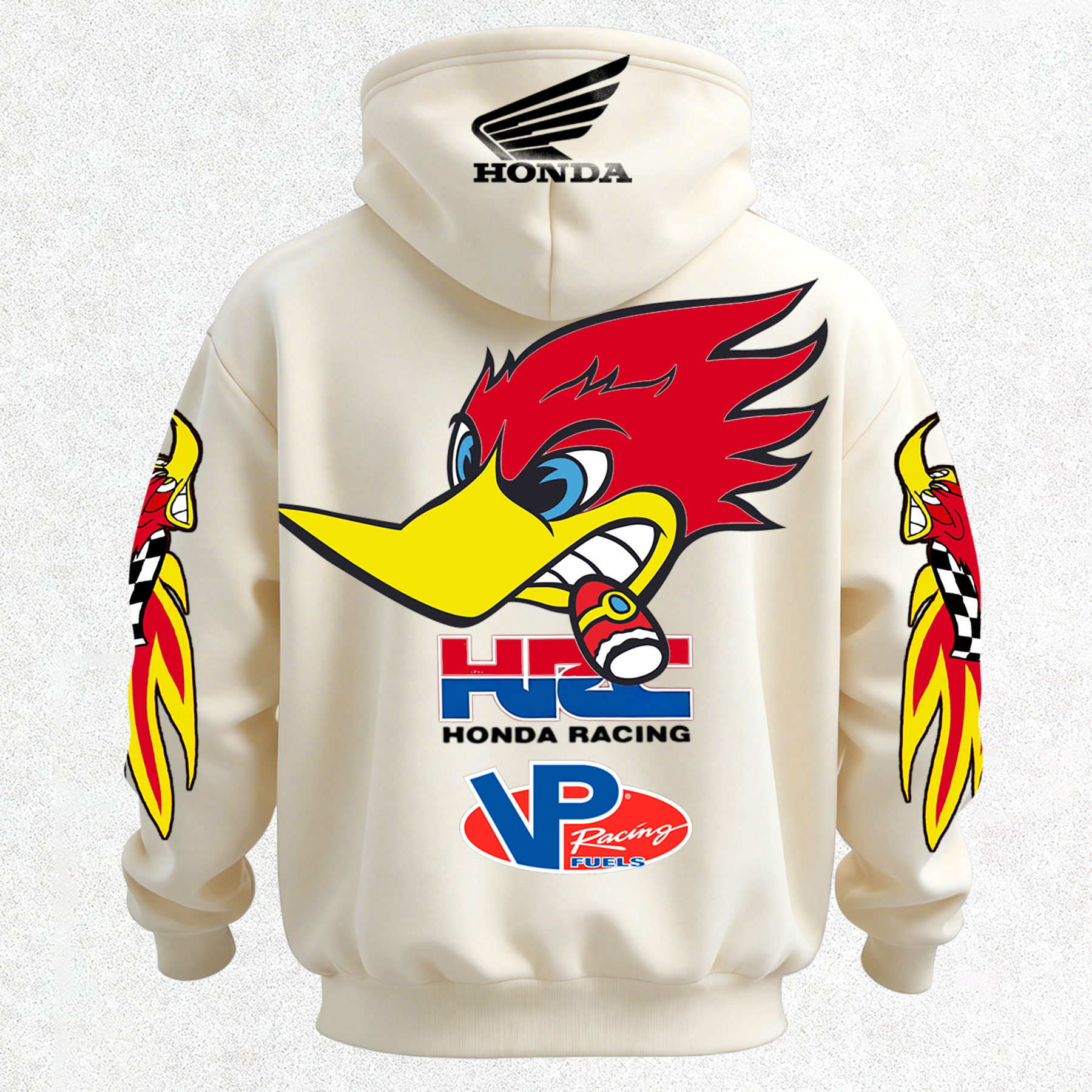 Honda Racing VP Racing Fuels Printed Fleece-lined Unisex Hoodie Image - 20