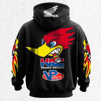 Honda Racing VP Racing Fuels Printed Fleece-lined Unisex Hoodie Image - 8