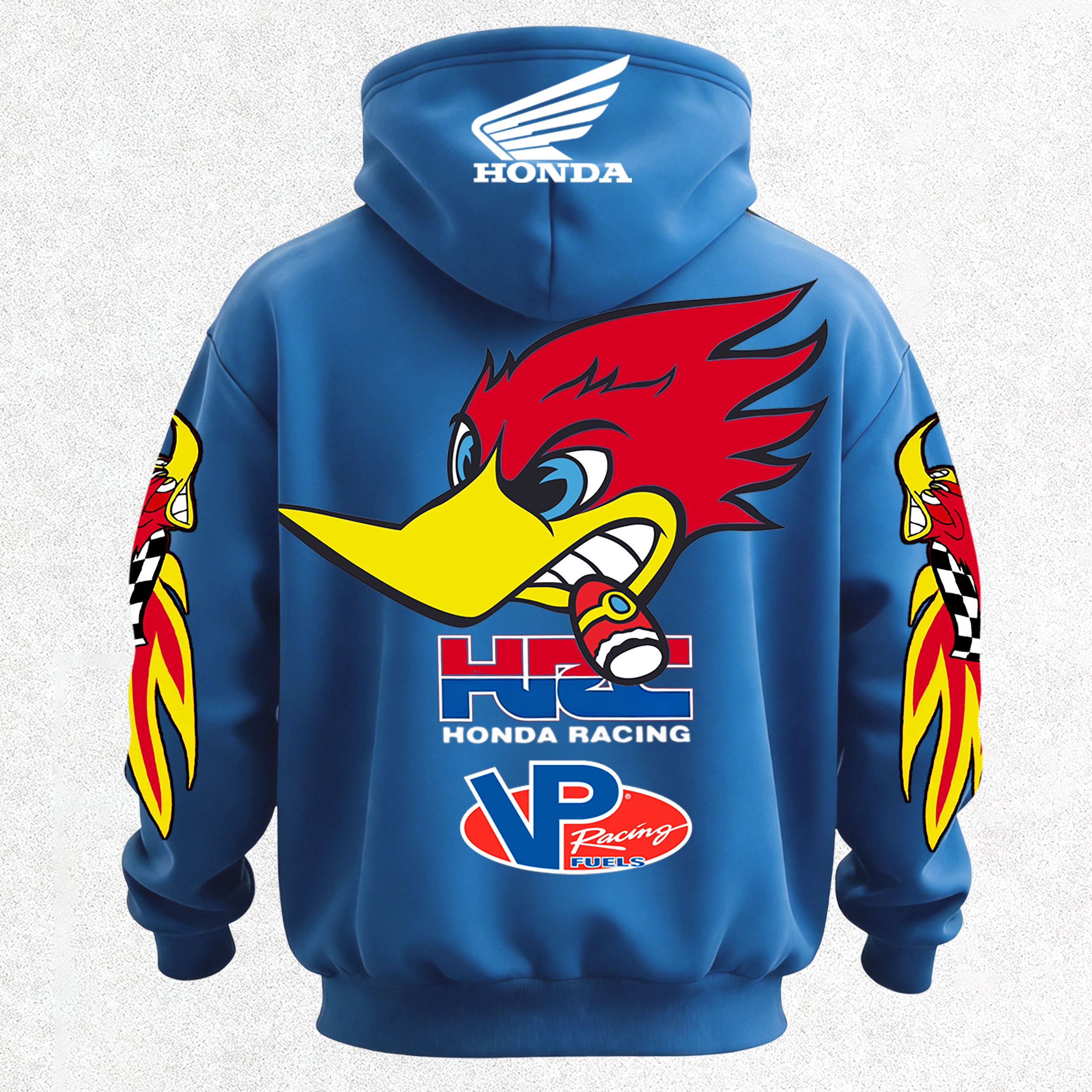 Honda Racing VP Racing Fuels Printed Fleece-lined Unisex Hoodie Image - 29