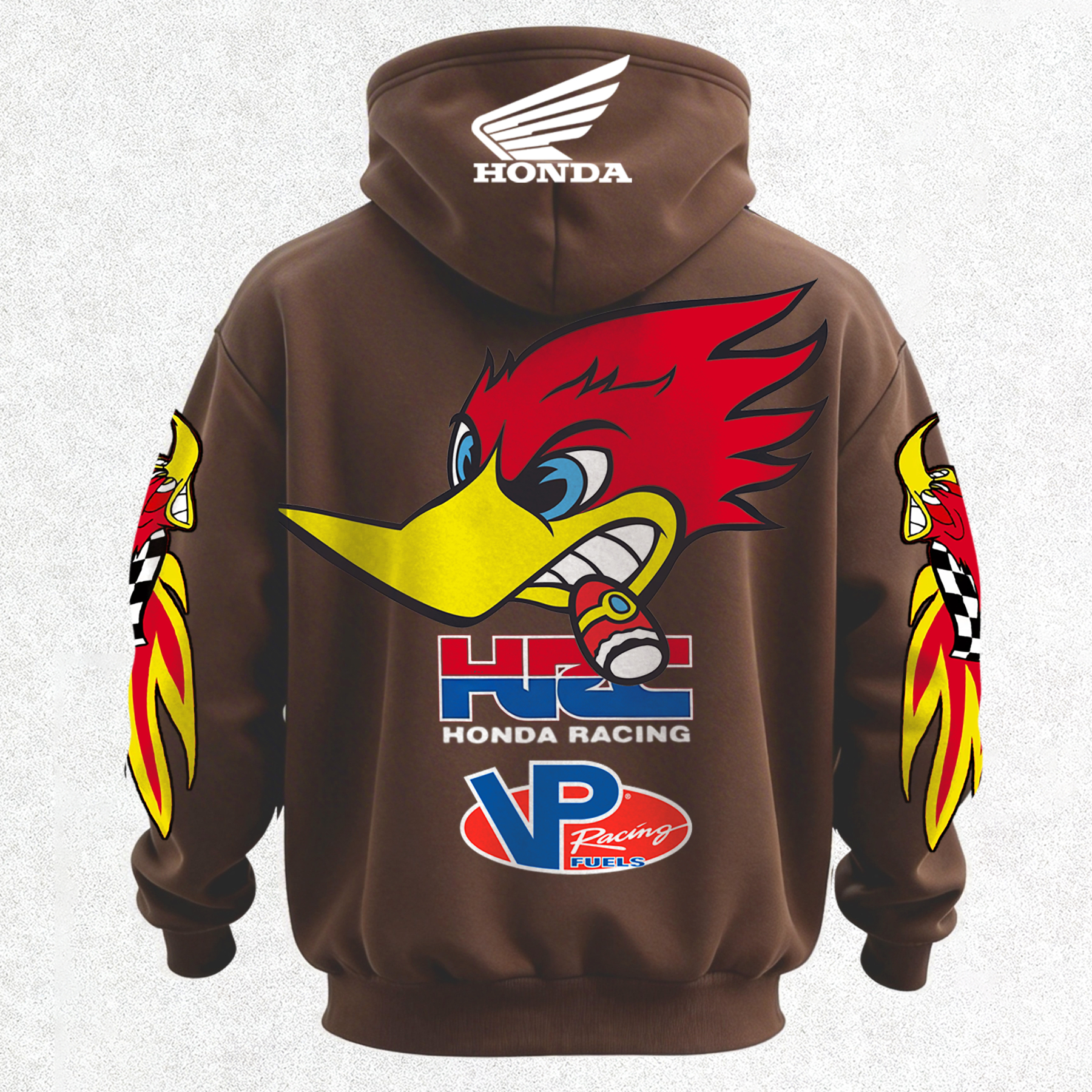 Honda Racing VP Racing Fuels Printed Fleece-lined Unisex Hoodie Image - 26