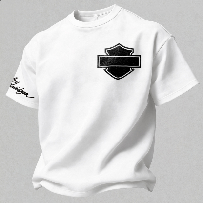 Harley-Davidson Printed Oversized Unisex T-shirt Image - 3