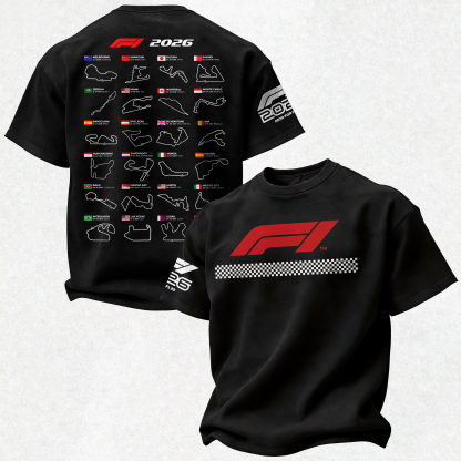 2026 F1 World Championship Printed Oversized Unisex T-shirt Image - 1