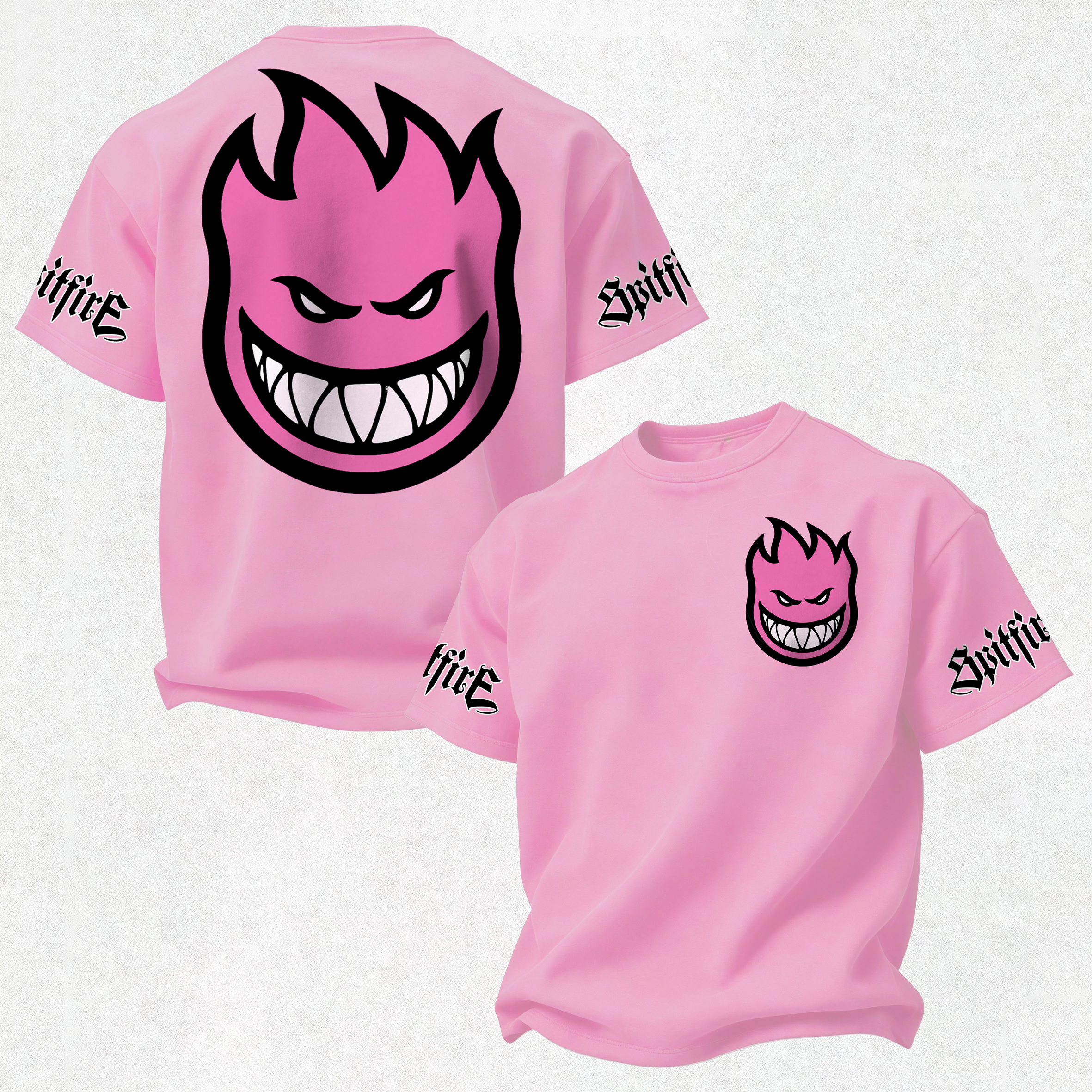 Spitfire Wheels Bighead Printed Oversized Unisex T-shirt