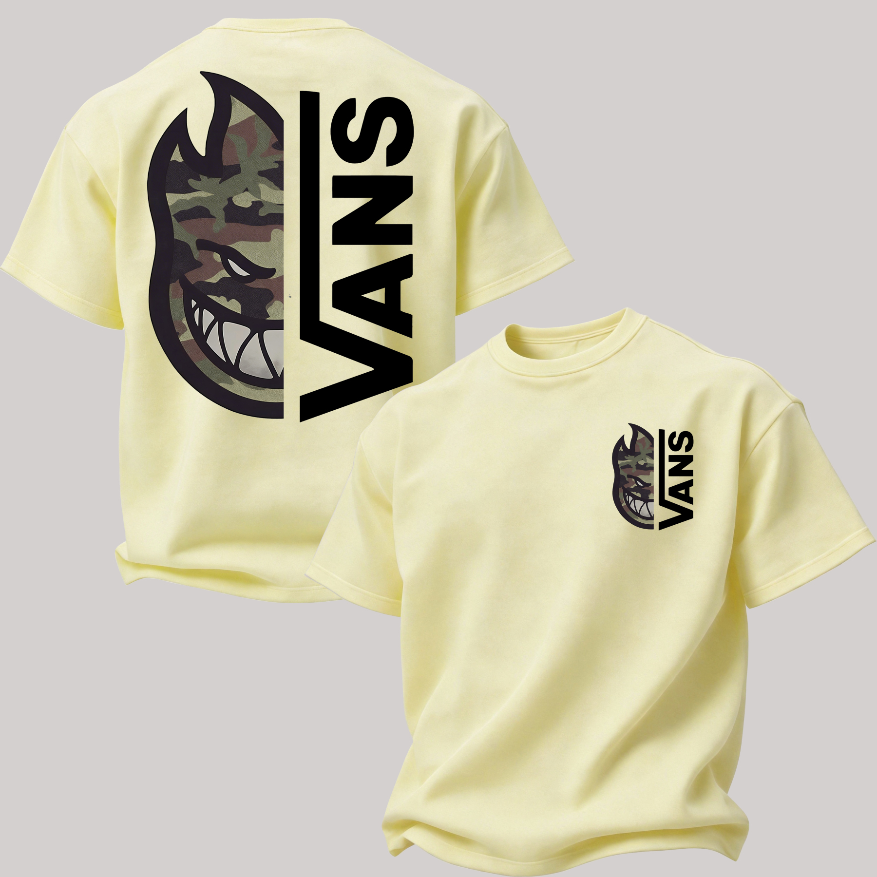  Spitfire Printed Oversized Unisex T-shirt Image - 16