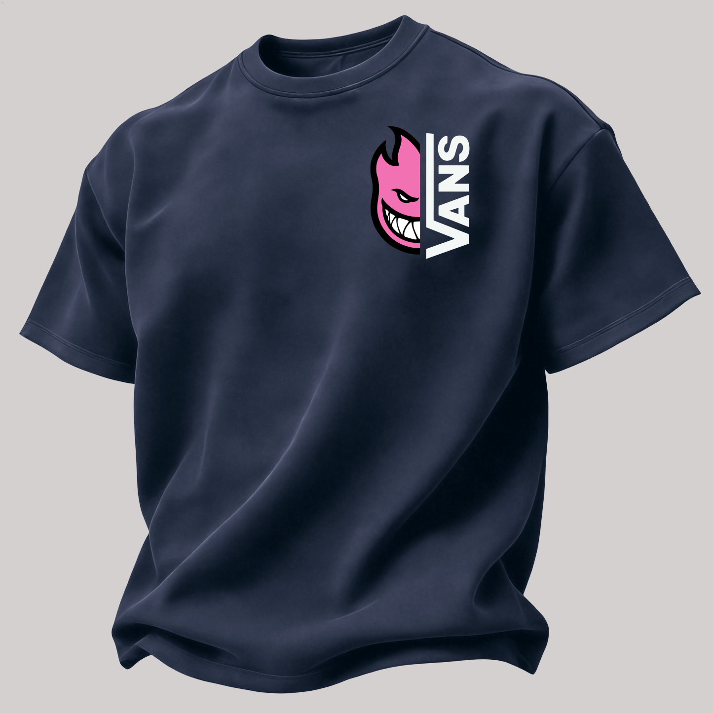 Vans Spitfire Printed Oversized Unisex T-shirt Image - 8