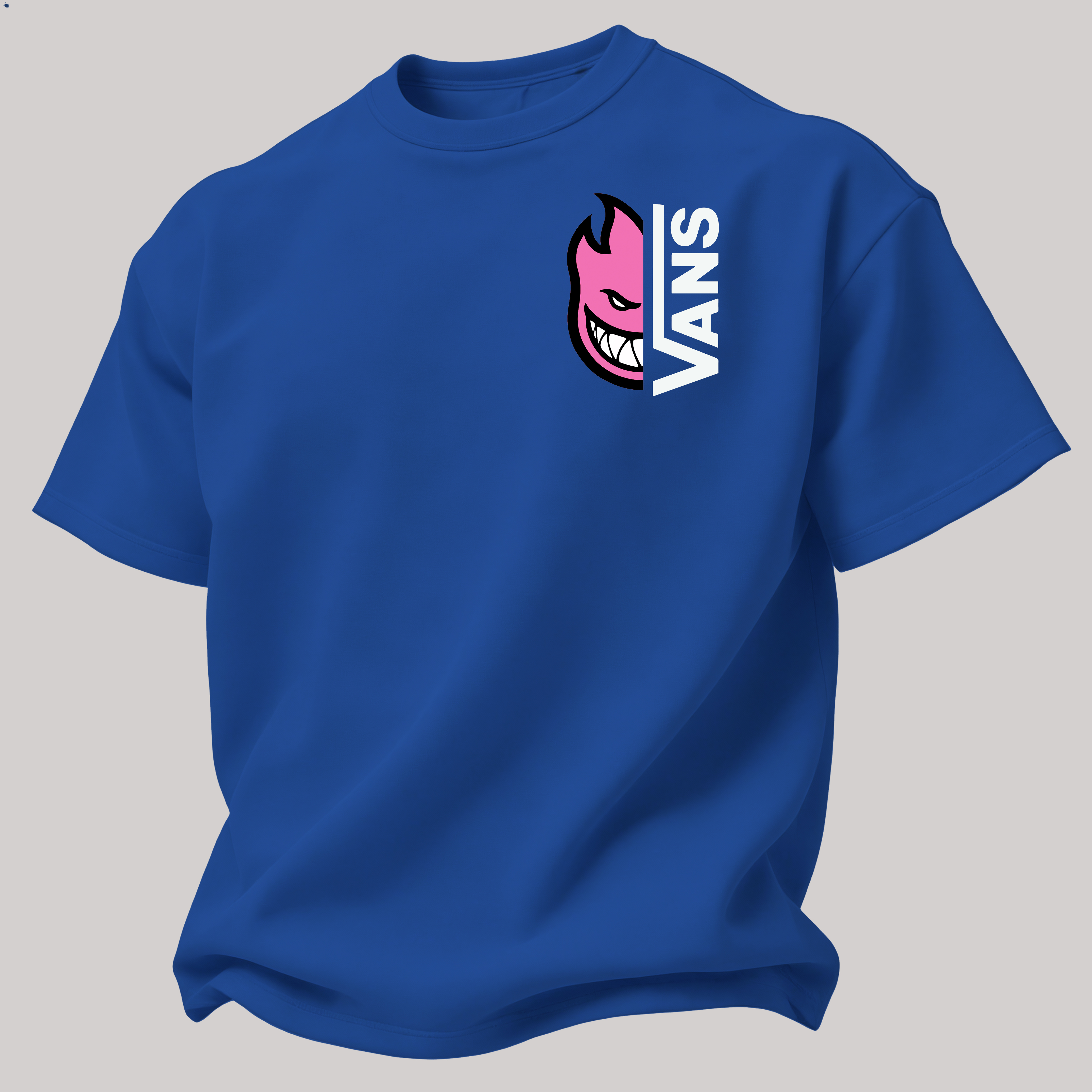 Vans Spitfire Printed Oversized Unisex T-shirt Image - 23