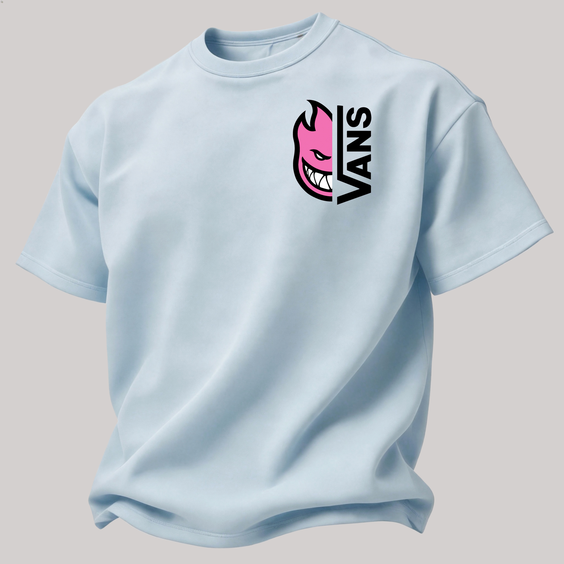 Vans Spitfire Printed Oversized Unisex T-shirt Image - 17