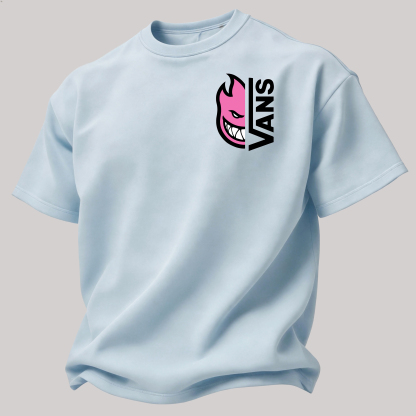 Vans Spitfire Printed Oversized Unisex T-shirt Image - 17