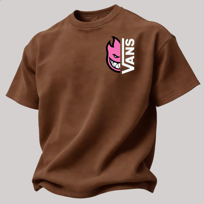 Vans Spitfire Printed Oversized Unisex T-shirt Image - 26