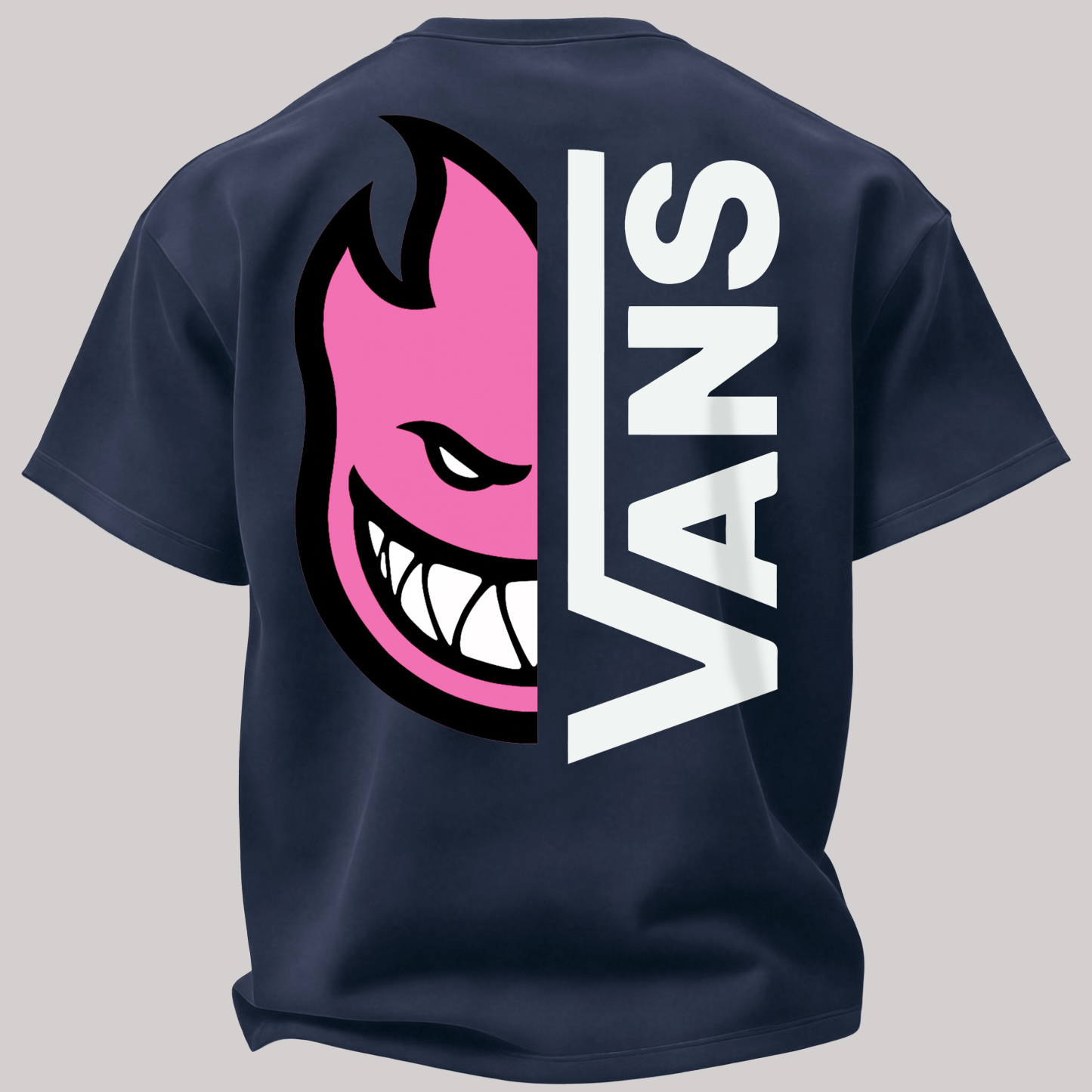 Vans Spitfire Printed Oversized Unisex T-shirt Image - 9