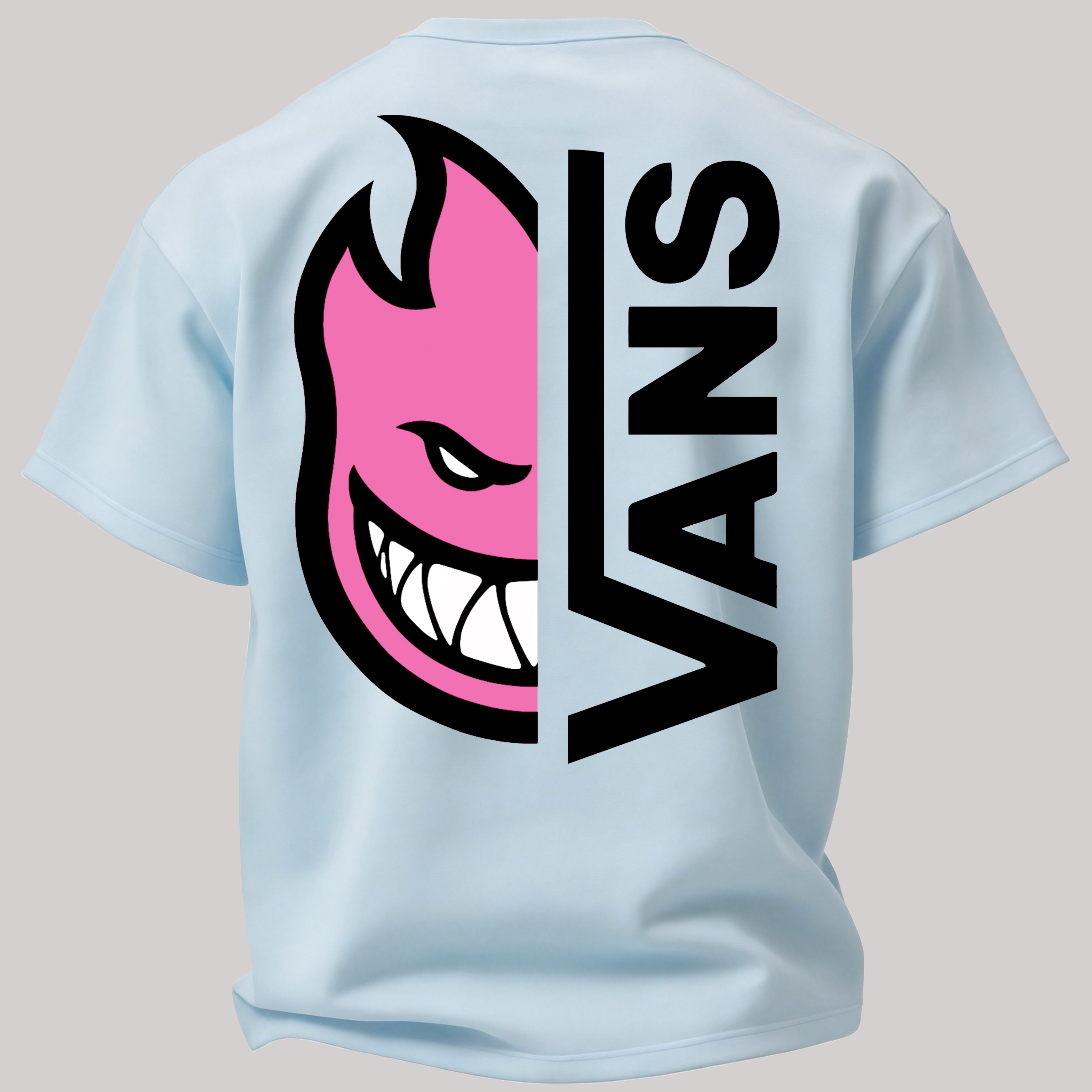 Vans Spitfire Printed Oversized Unisex T-shirt Image - 18