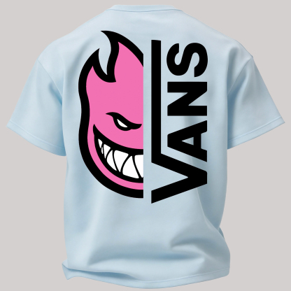 Vans Spitfire Printed Oversized Unisex T-shirt Image - 18