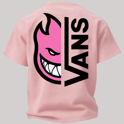 Vans Spitfire Printed Oversized Unisex T-shirt Image - 20