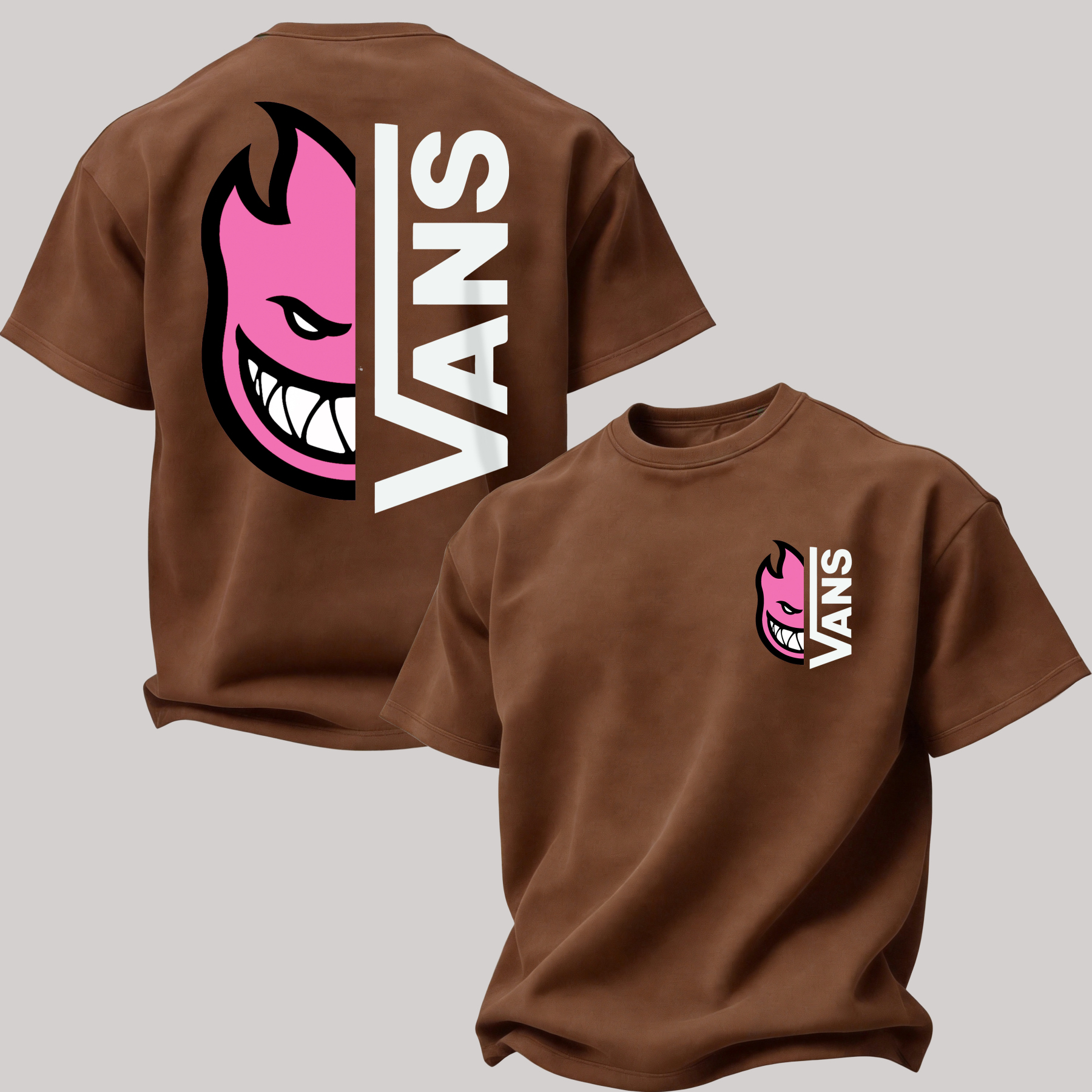 Vans Spitfire Printed Oversized Unisex T-shirt Image - 25