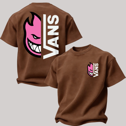 Vans Spitfire Printed Oversized Unisex T-shirt Image - 25