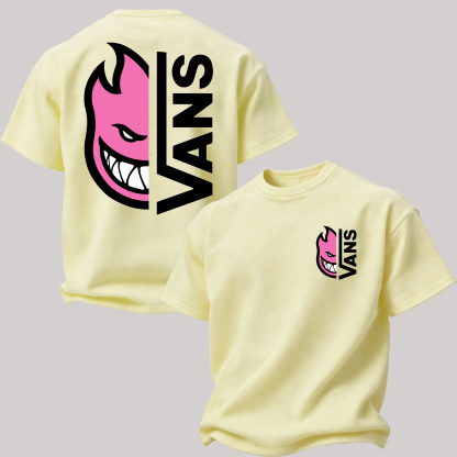 Vans Spitfire Printed Oversized Unisex T-shirt Image - 13