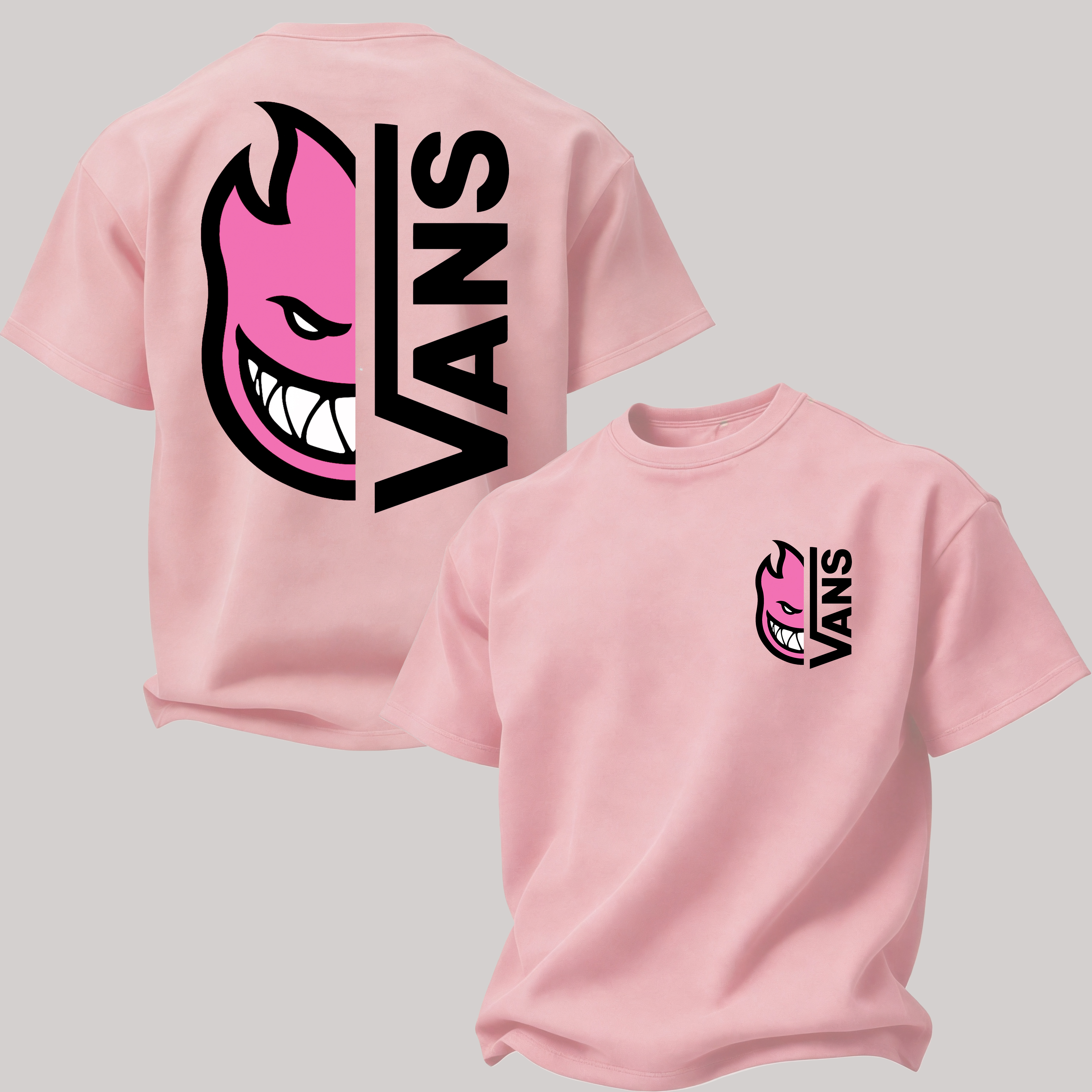 Vans Spitfire Printed Oversized Unisex T-shirt Image - 19