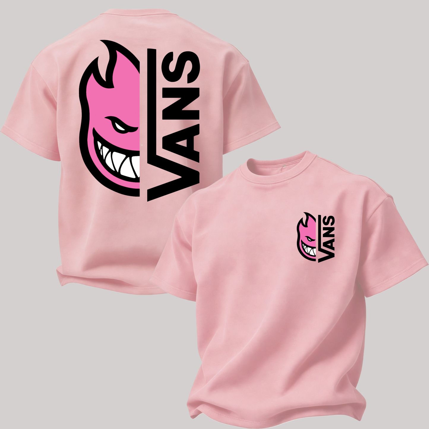 Vans Spitfire Printed Oversized Unisex T-shirt Image - 19