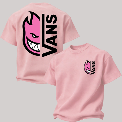 Vans Spitfire Printed Oversized Unisex T-shirt Image - 19