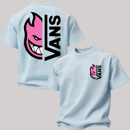 Vans Spitfire Printed Oversized Unisex T-shirt Image - 16