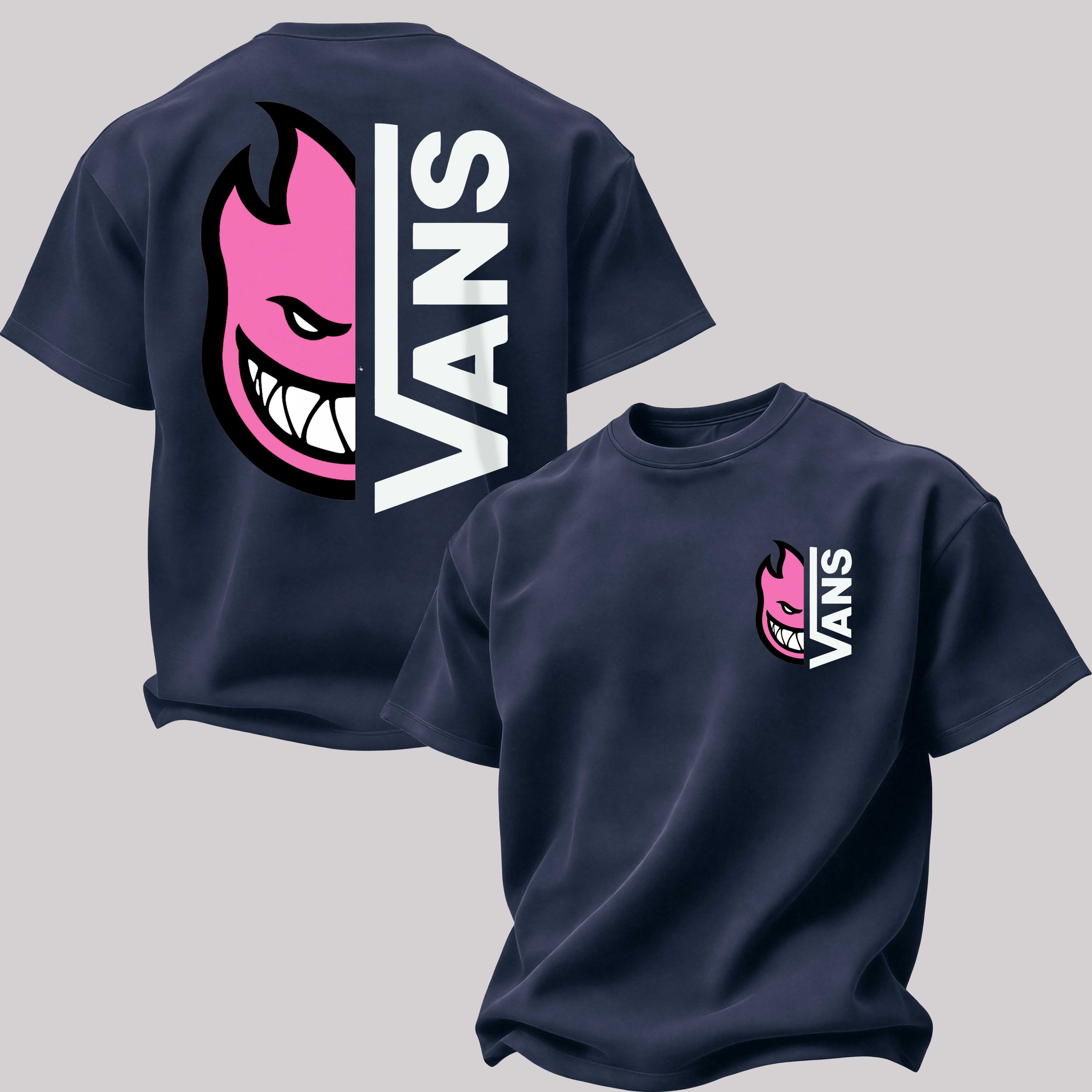 Vans Spitfire Printed Oversized Unisex T-shirt Image - 7