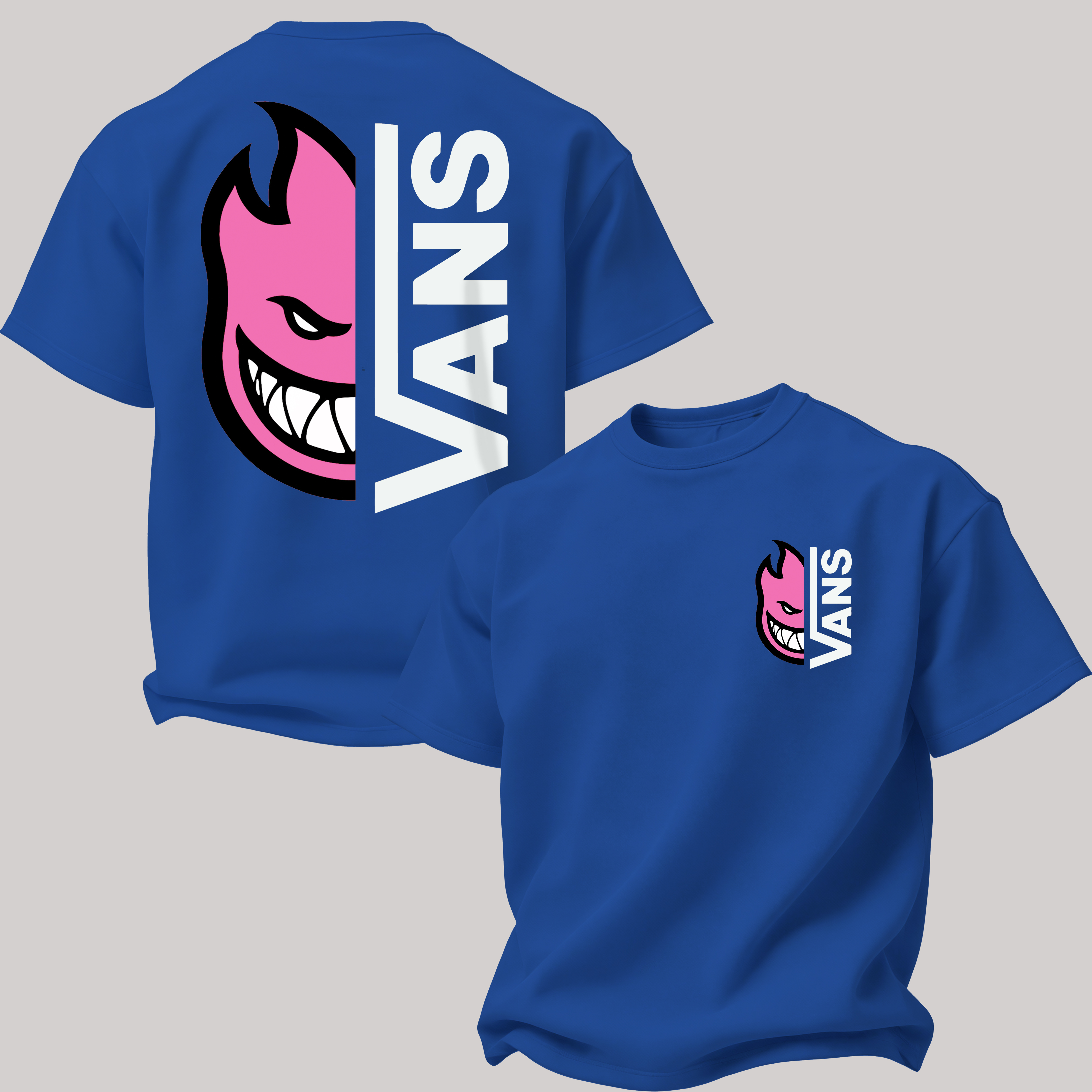 Vans Spitfire Printed Oversized Unisex T-shirt Image - 22