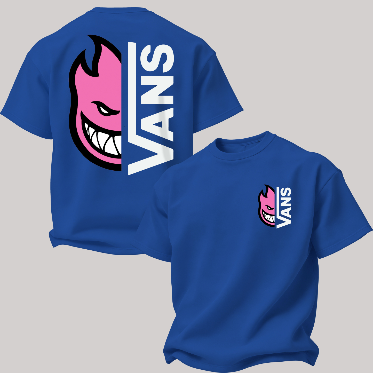 Vans Spitfire Printed Oversized Unisex T-shirt Image - 22