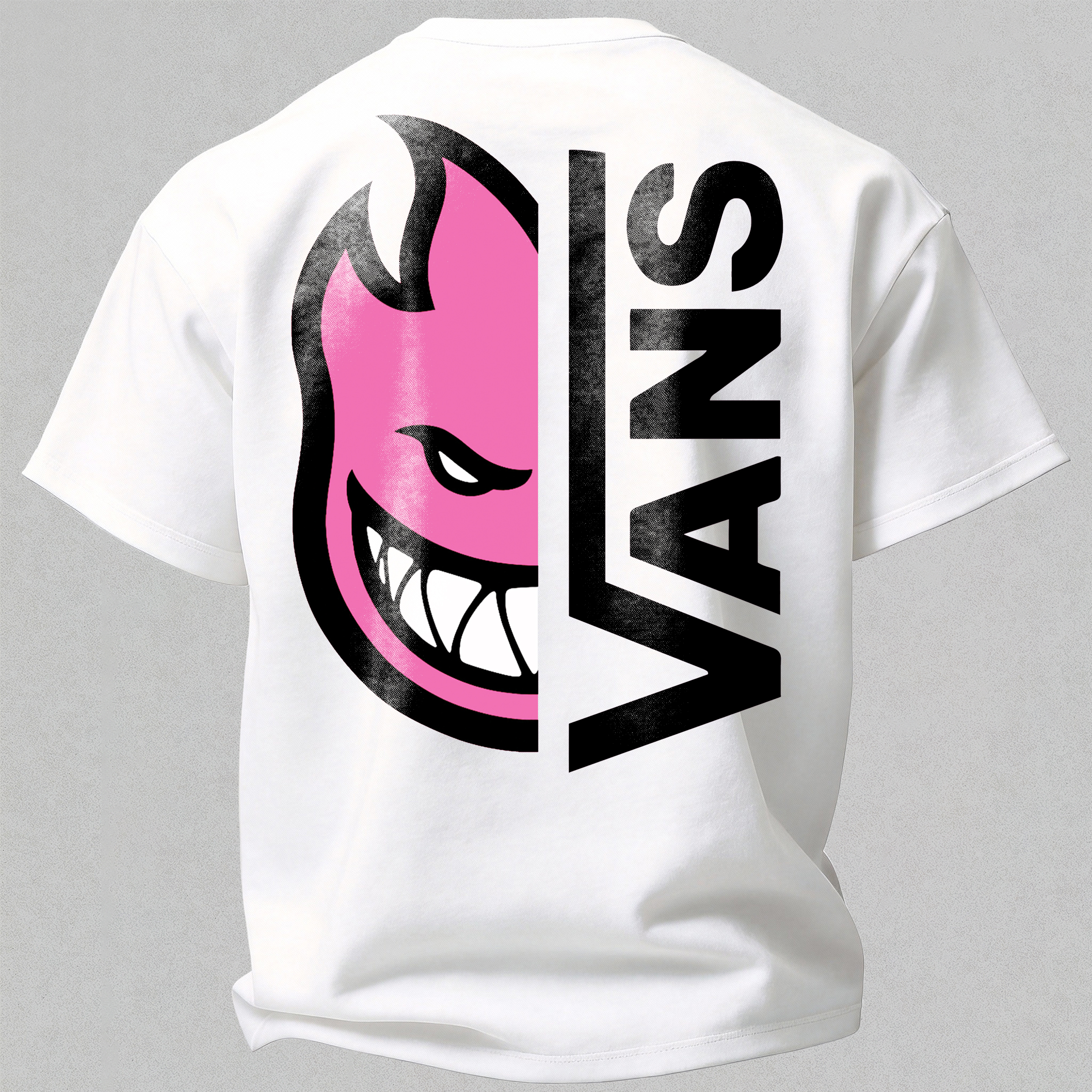 Vans Spitfire Printed Oversized Unisex T-shirt Image - 6