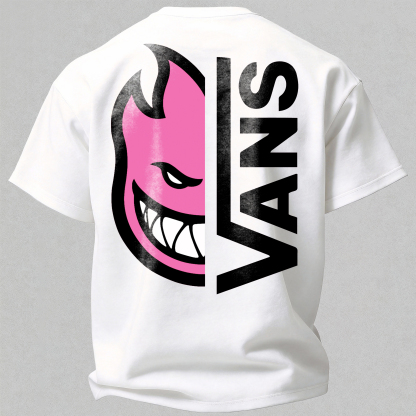 Vans Spitfire Printed Oversized Unisex T-shirt Image - 6