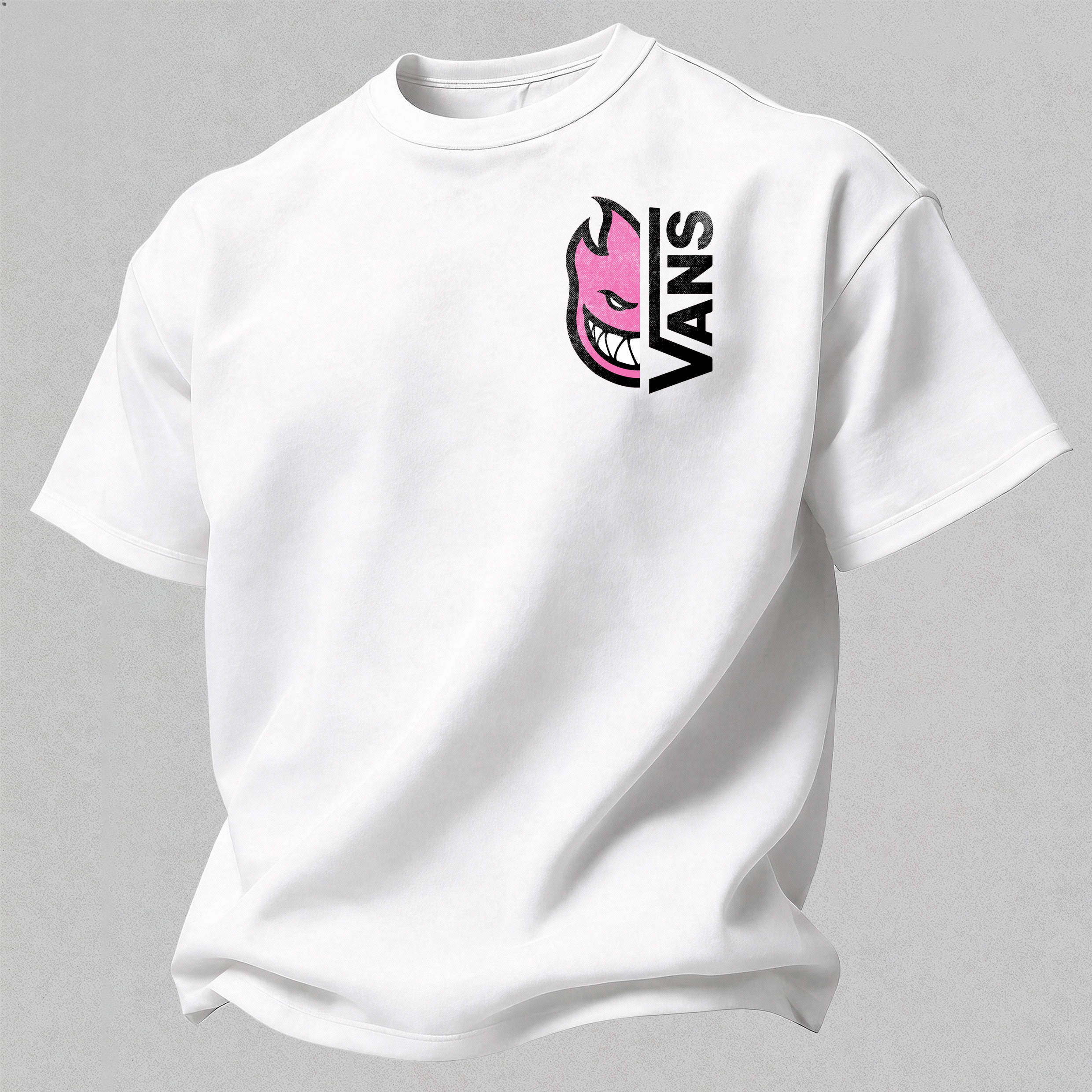 Vans Spitfire Printed Oversized Unisex T-shirt Image - 5