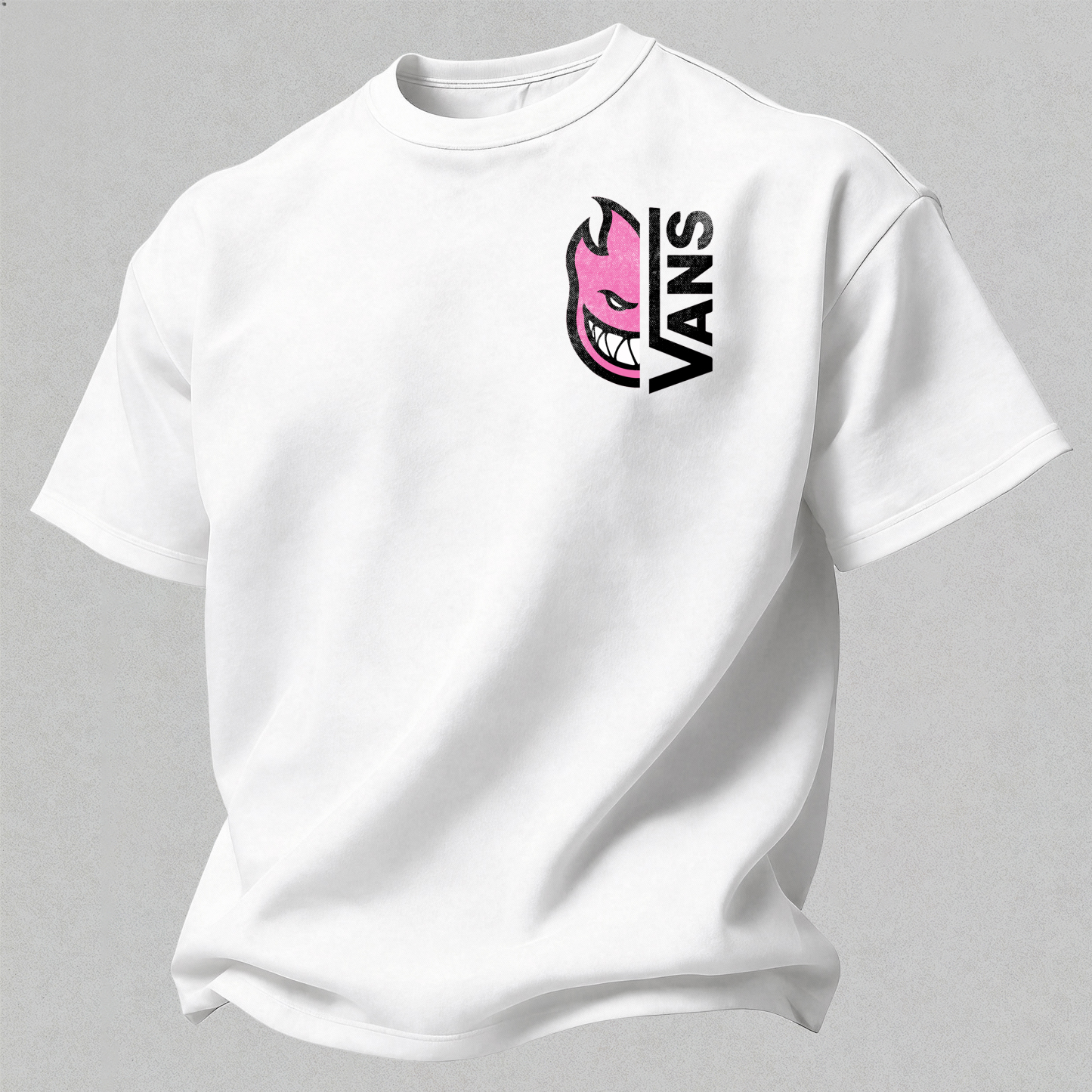 Vans Spitfire Printed Oversized Unisex T-shirt Image - 5