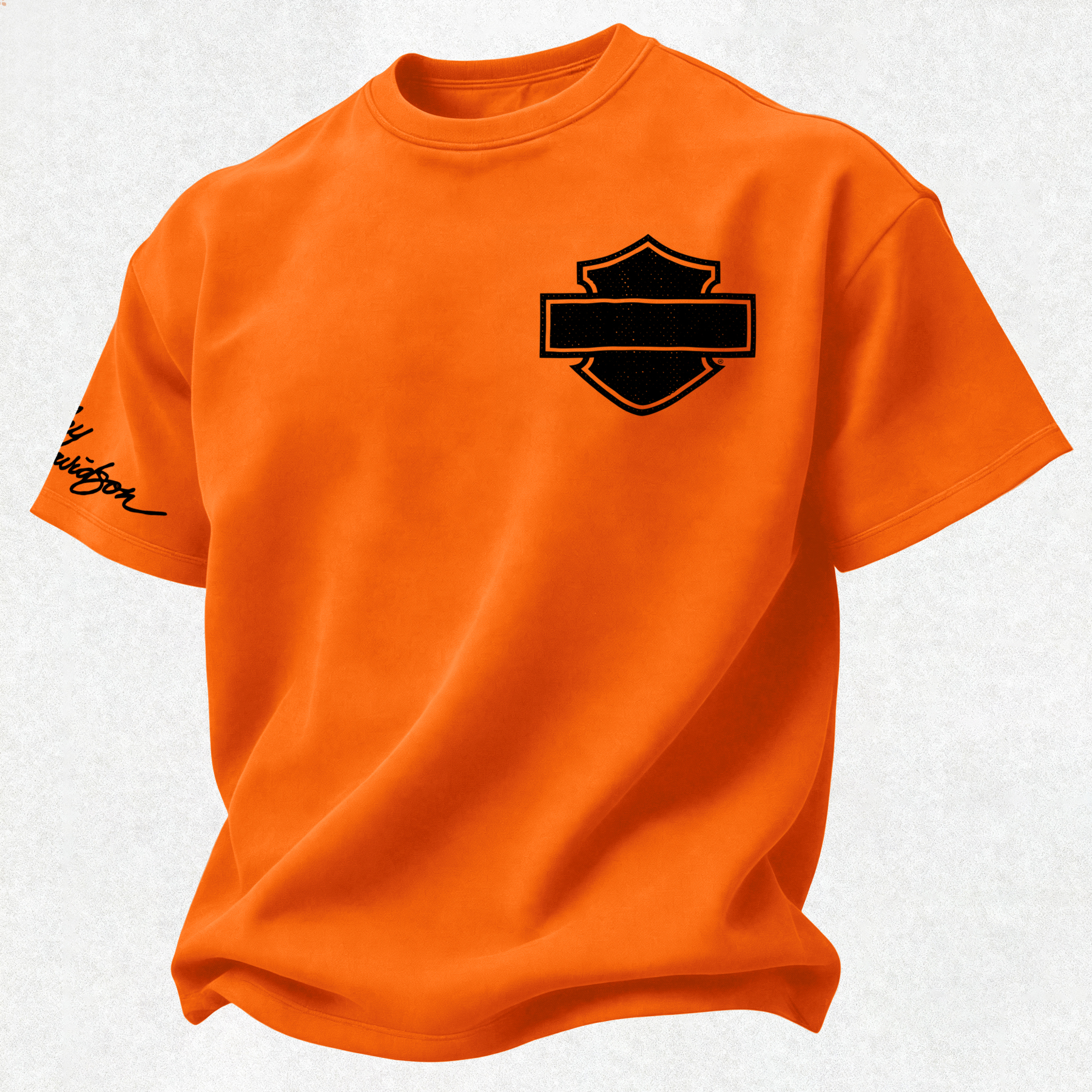 Harley-Davidson Printed Oversized Unisex T-shirt Image - 9