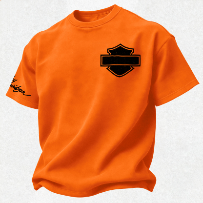 Harley-Davidson Printed Oversized Unisex T-shirt Image - 9