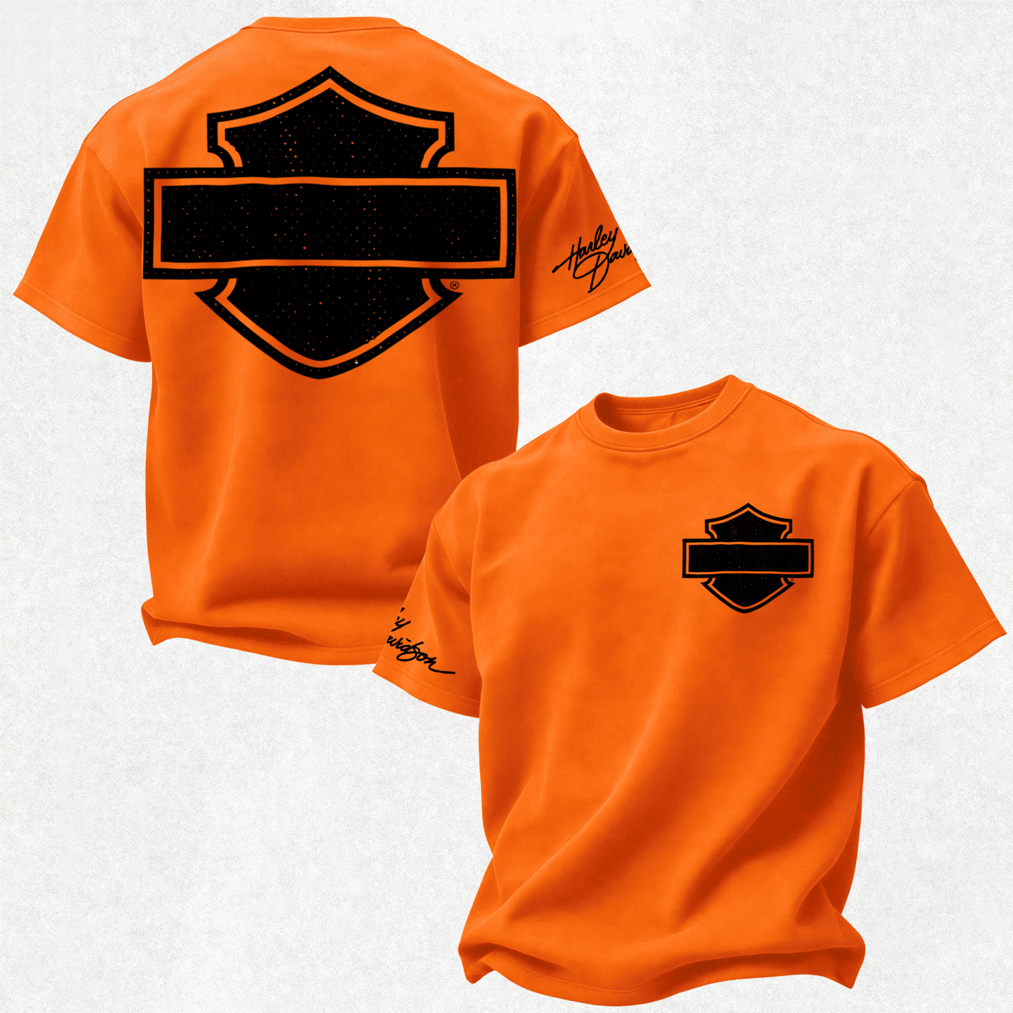 Harley-Davidson Printed Oversized Unisex T-shirt Image - 7