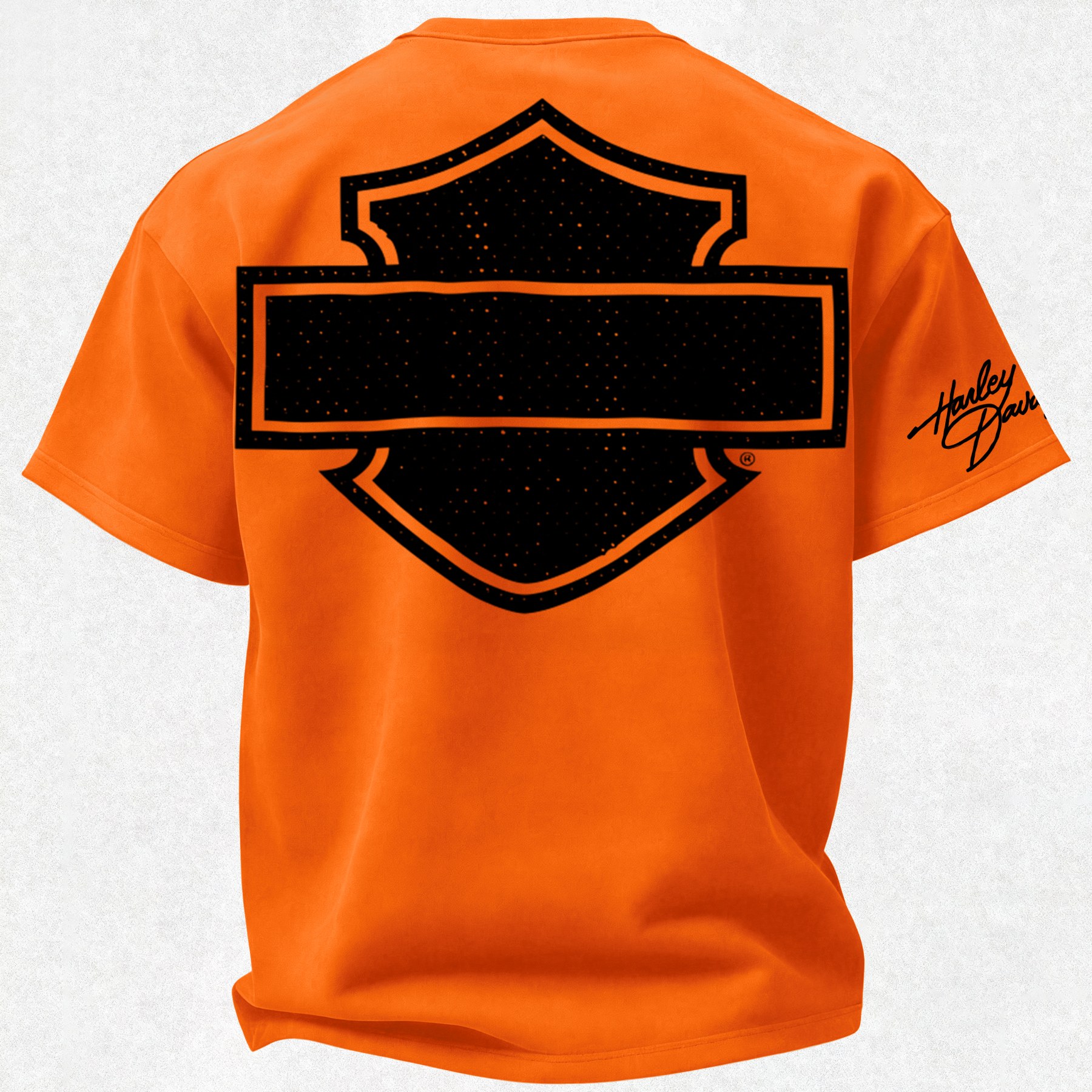 Harley-Davidson Printed Oversized Unisex T-shirt Image - 8