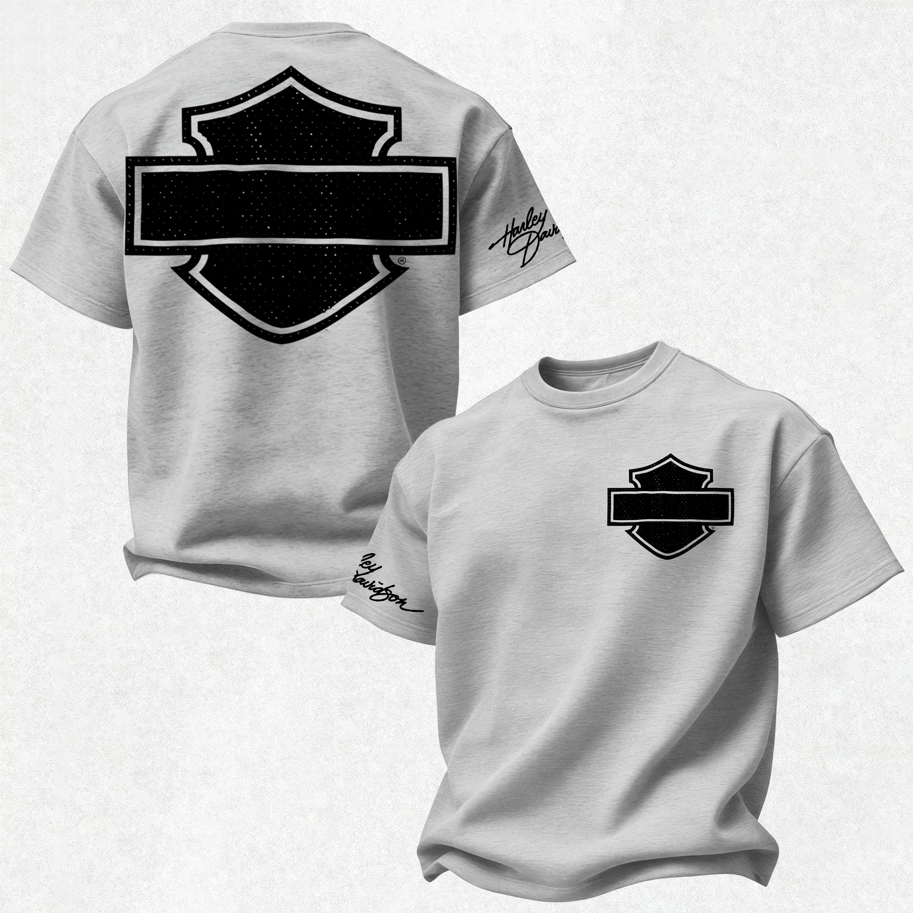 Harley-Davidson Printed Oversized Unisex T-shirt Image - 10