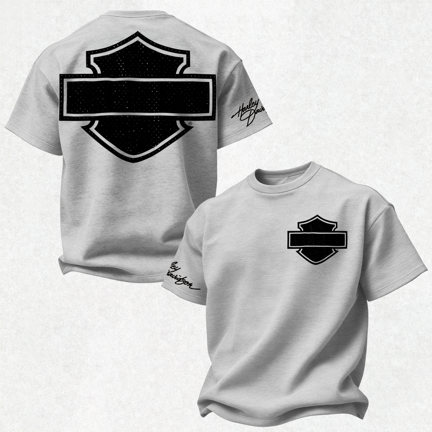 Harley-Davidson Printed Oversized Unisex T-shirt Image - 10