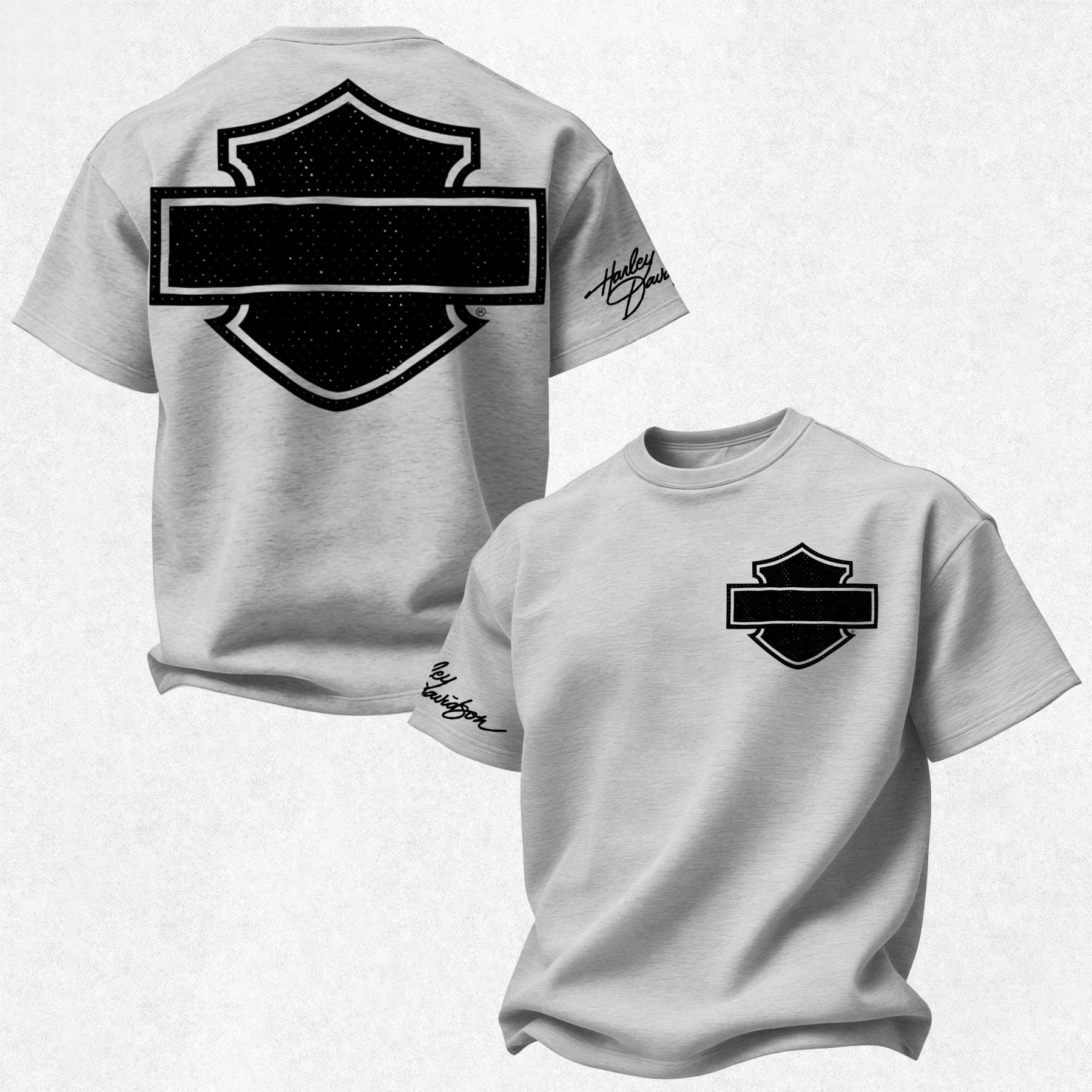 Harley-Davidson Printed Oversized Unisex T-shirt Image - 10