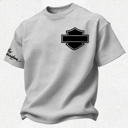 Harley-Davidson Printed Oversized Unisex T-shirt Image - 12