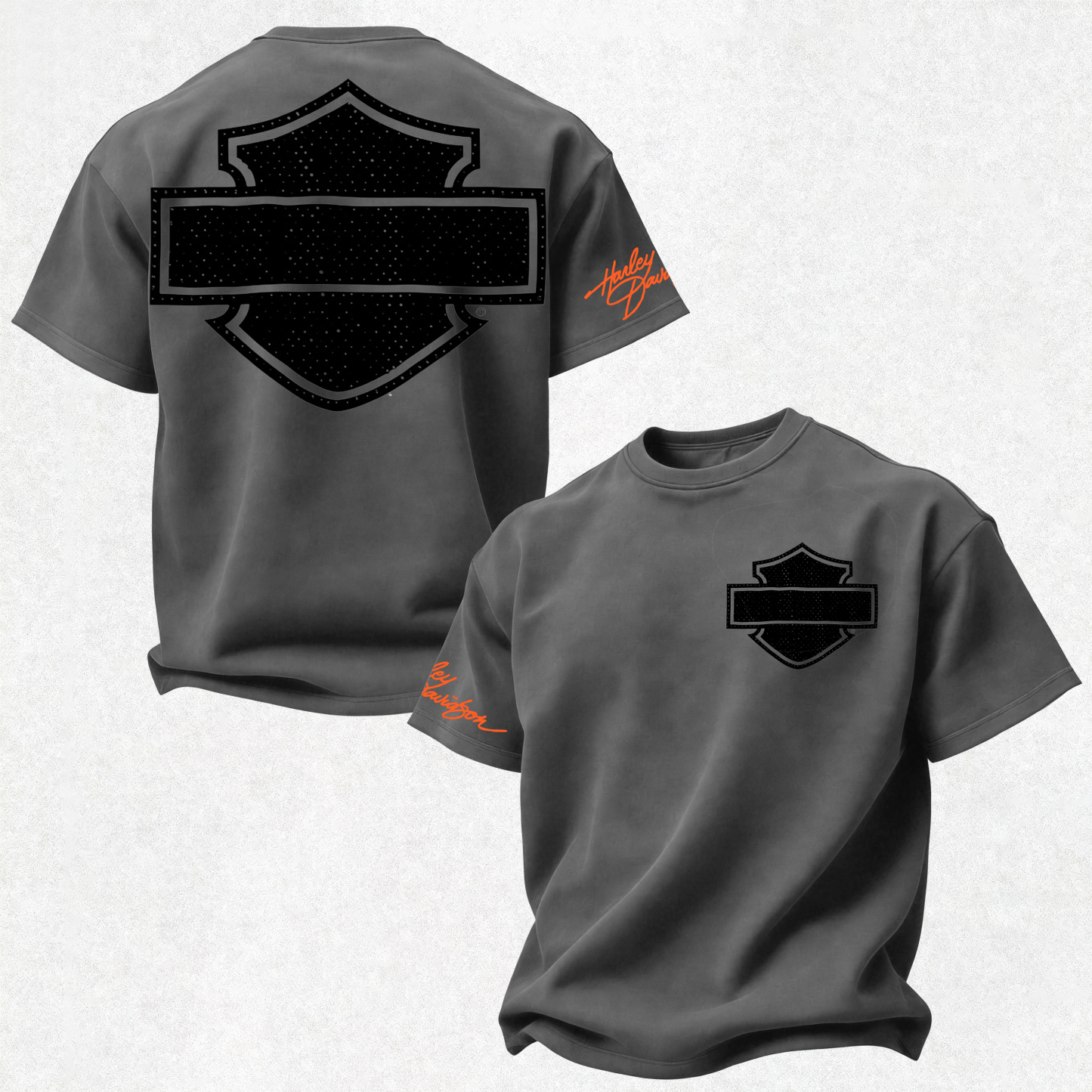 Harley-Davidson Printed Oversized Unisex T-shirt Image - 13