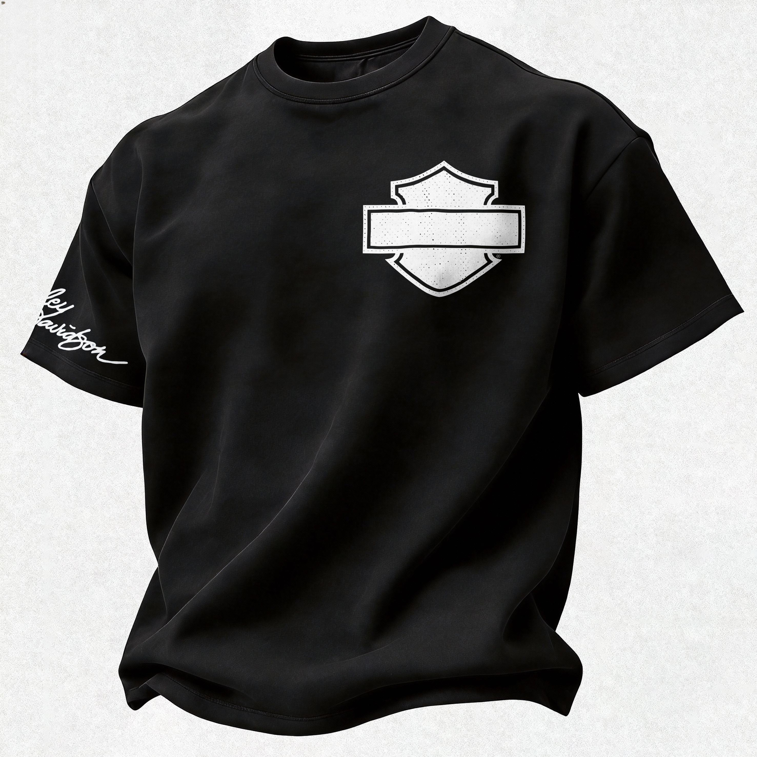 Harley-Davidson Printed Oversized Unisex T-shirt Image - 6