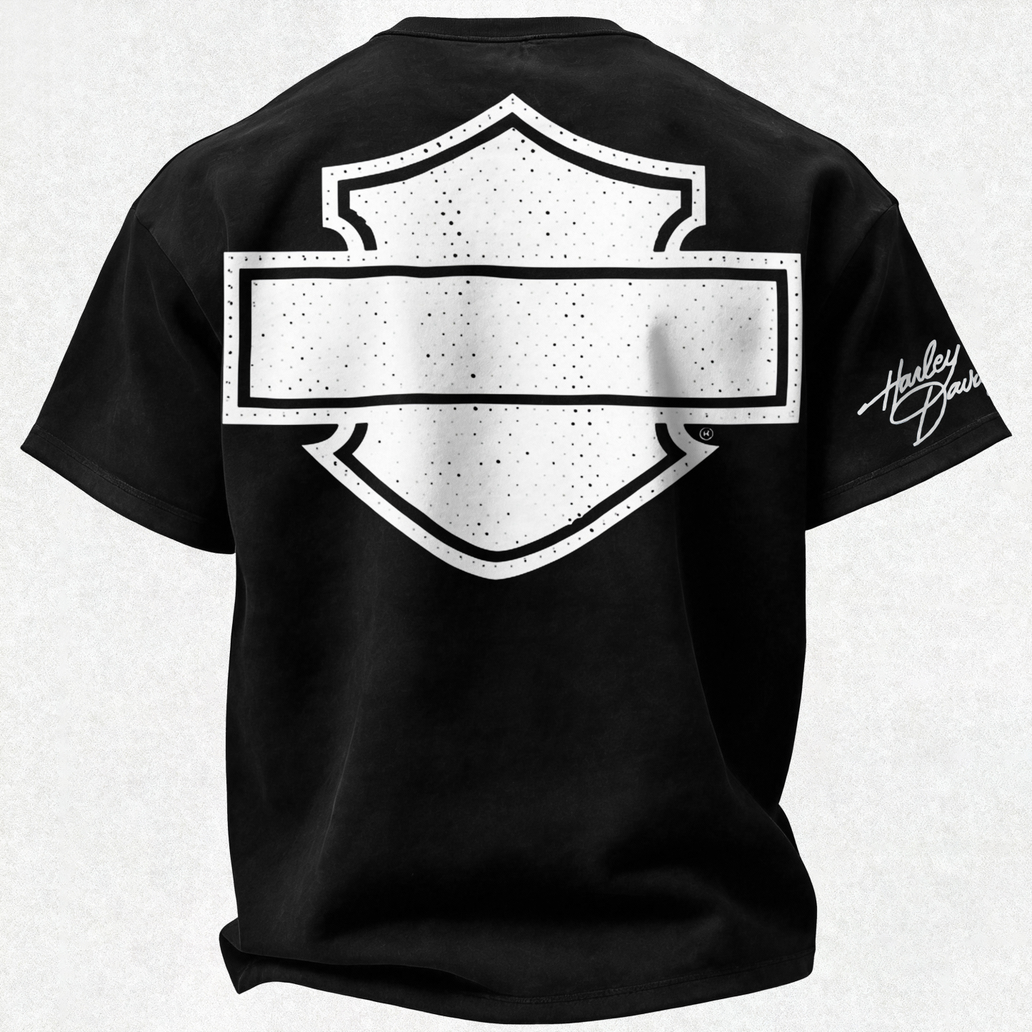 Harley-Davidson Printed Oversized Unisex T-shirt Image - 5