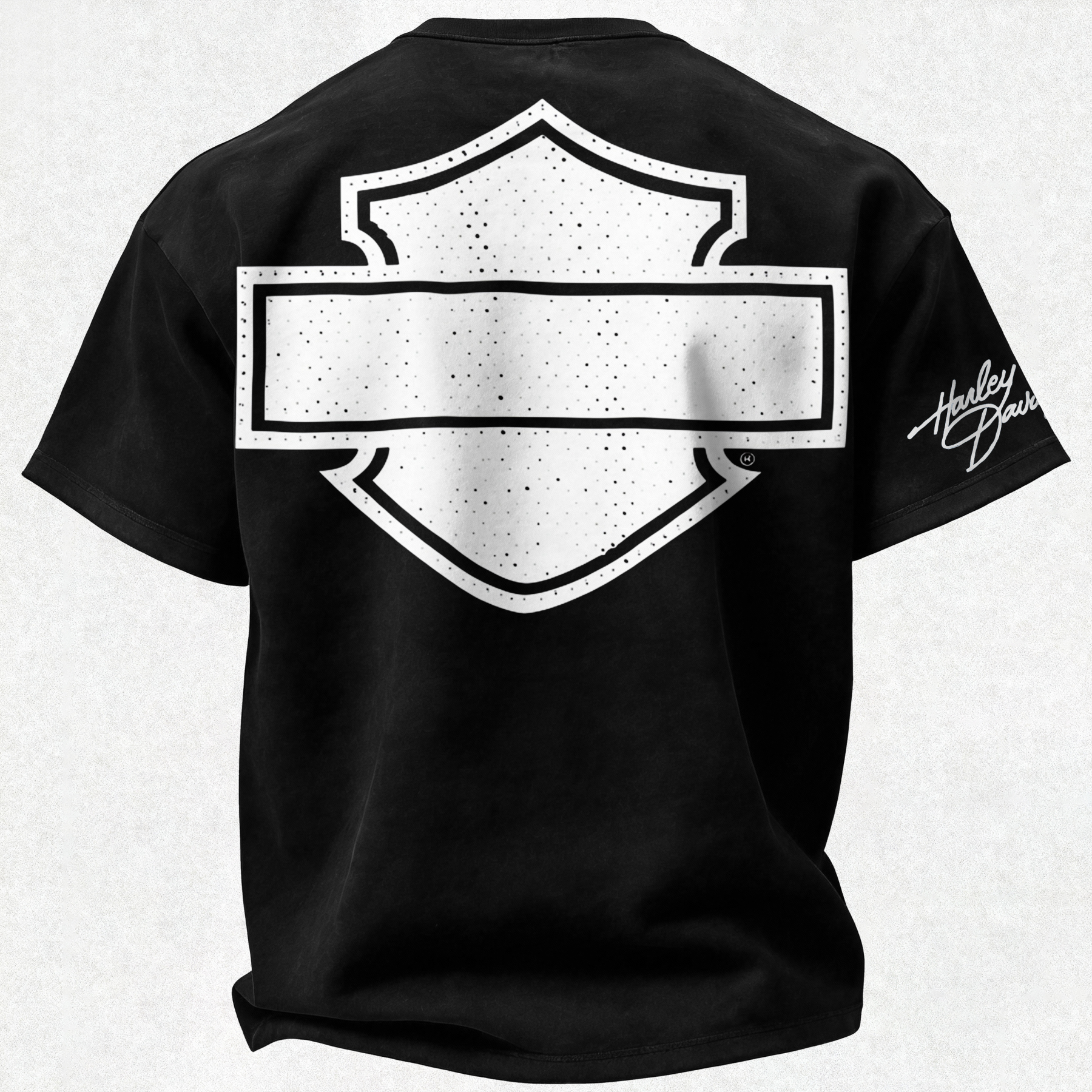 Harley-Davidson Printed Oversized Unisex T-shirt Image - 5