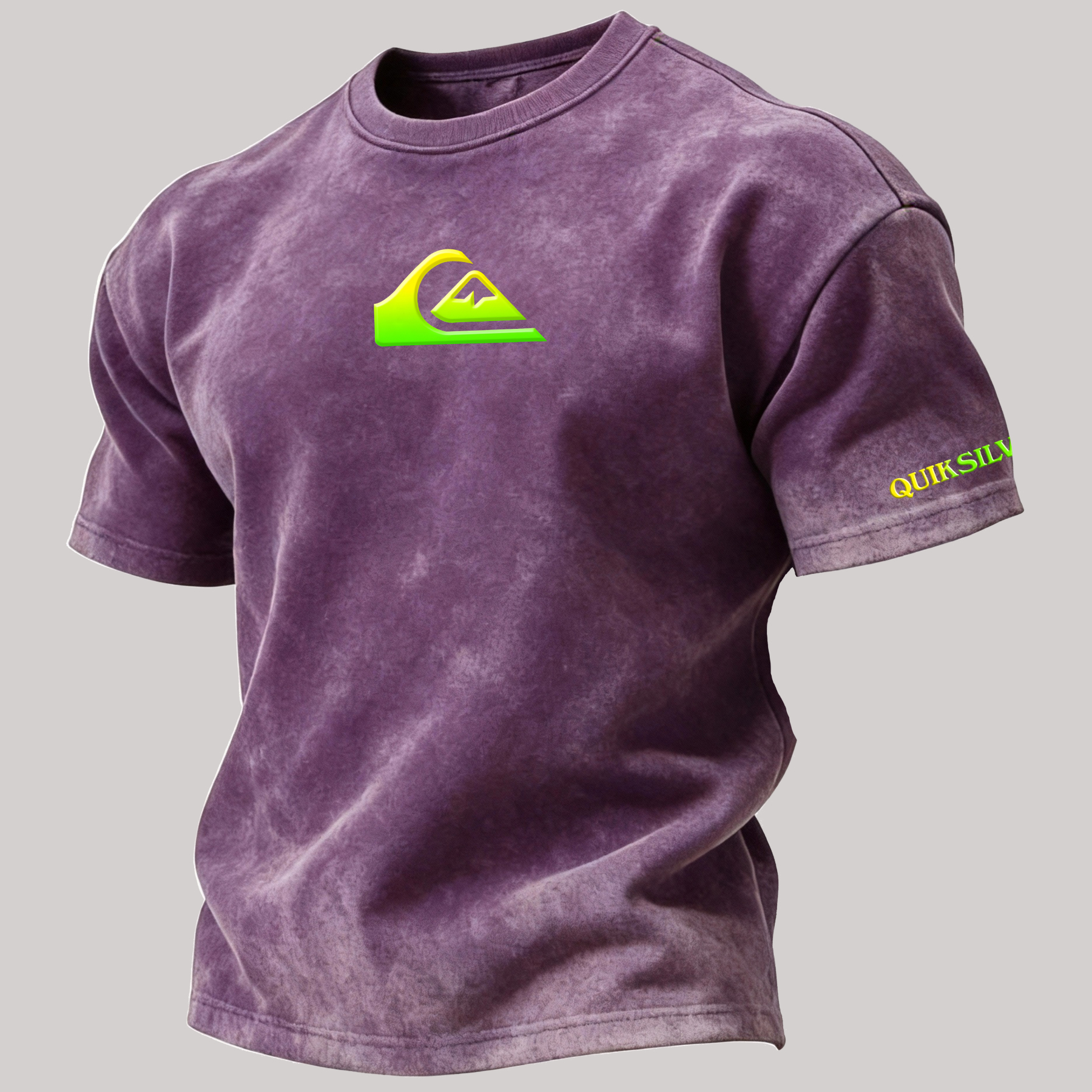 Vintage Quiksilver Printed Unisex Washed T-Shirt Image - 16