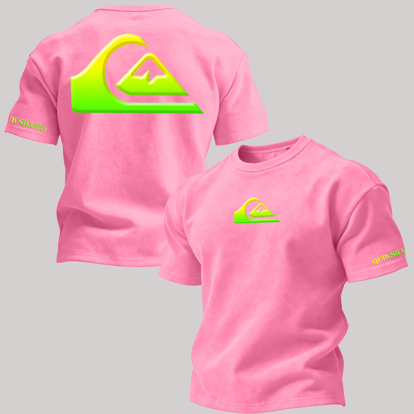 Vintage Quiksilver Printed Unisex Washed T-Shirt Image - 26