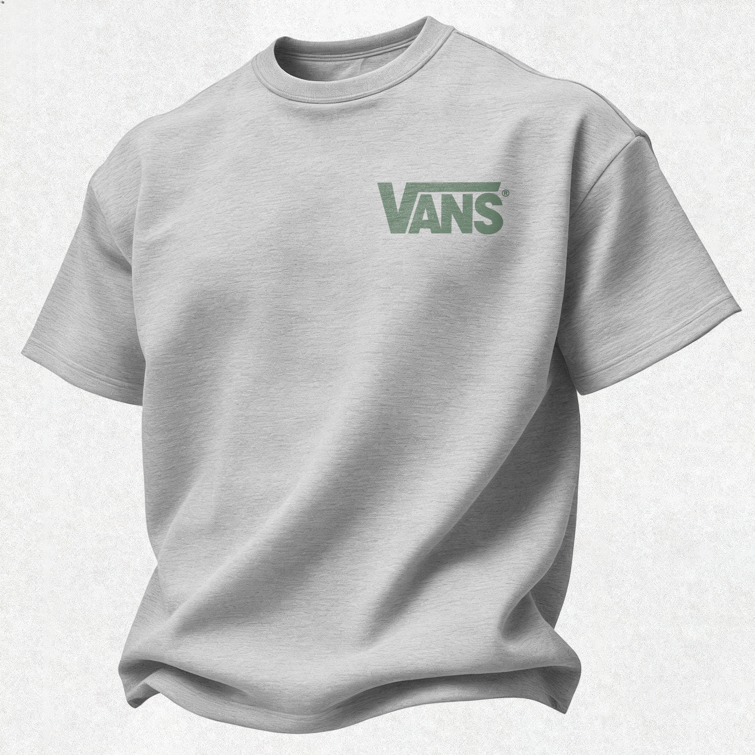 Vans Off The Wall Printed Oversized Unisex T-shirt Image - 5
