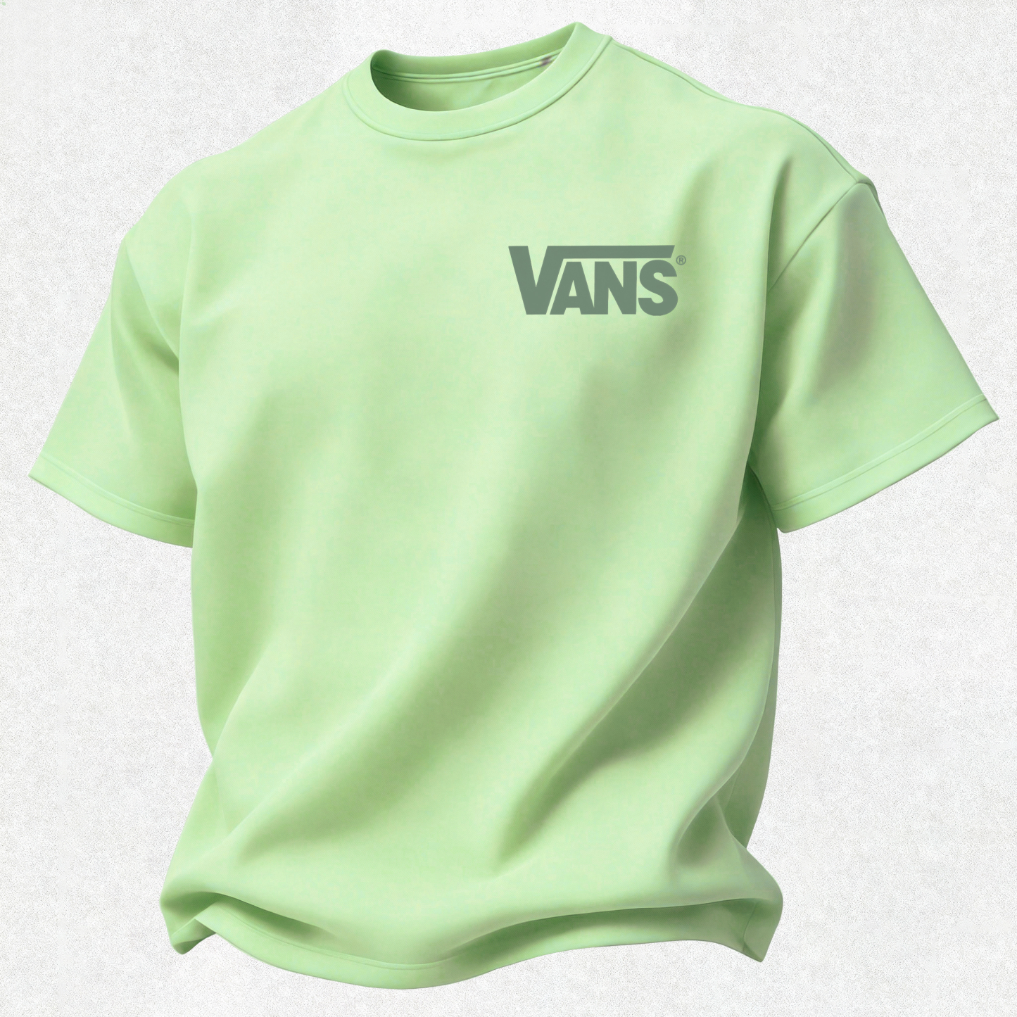 Vans Off The Wall Printed Oversized Unisex T-shirt Image - 20