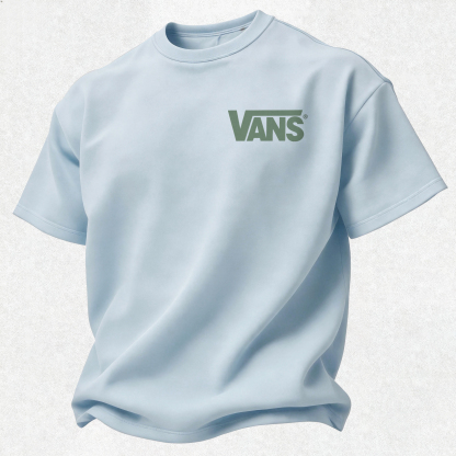 Vans Off The Wall Printed Oversized Unisex T-shirt Image - 11