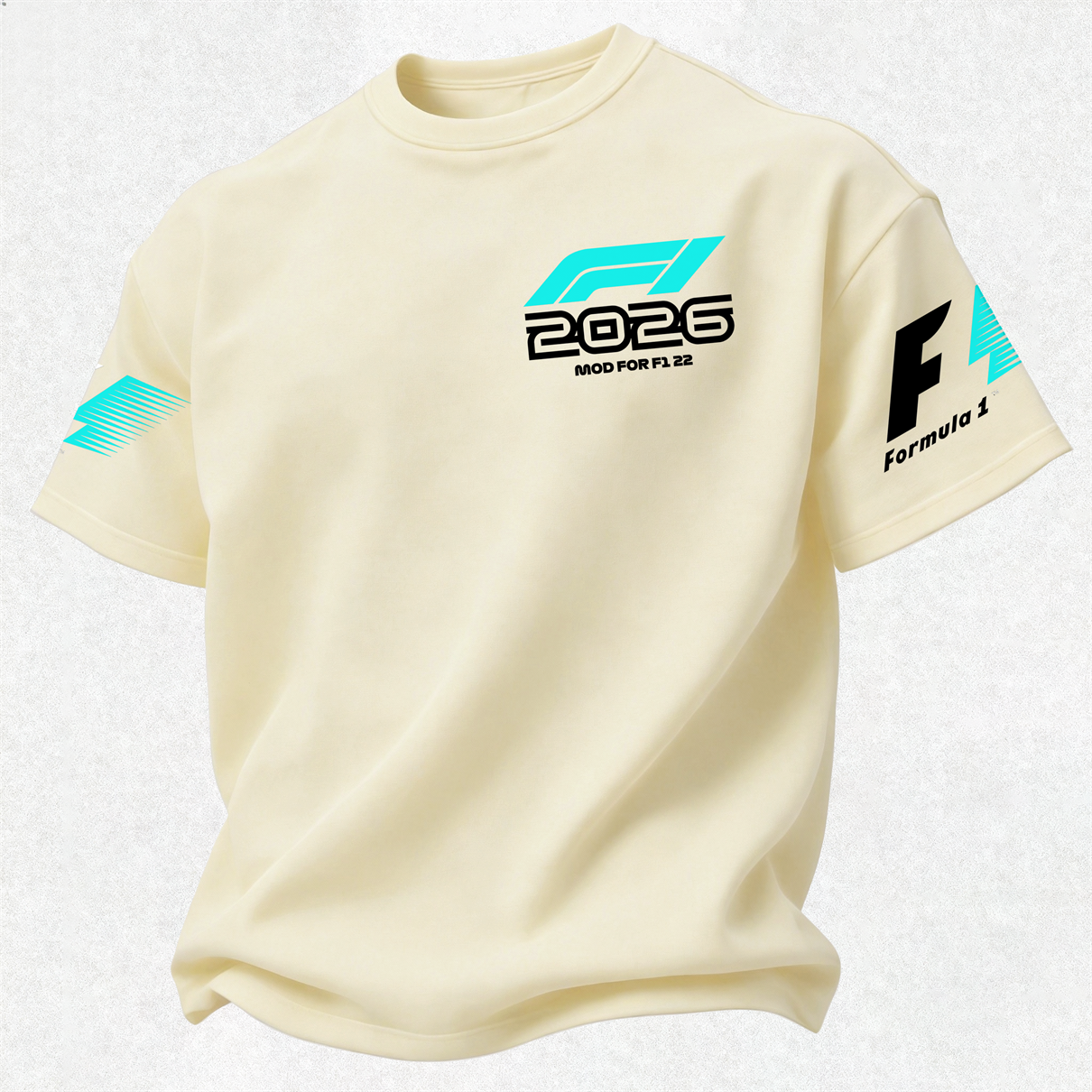 F1 2026 Calendar Printed Oversized Unisex T-shirt Image - 12